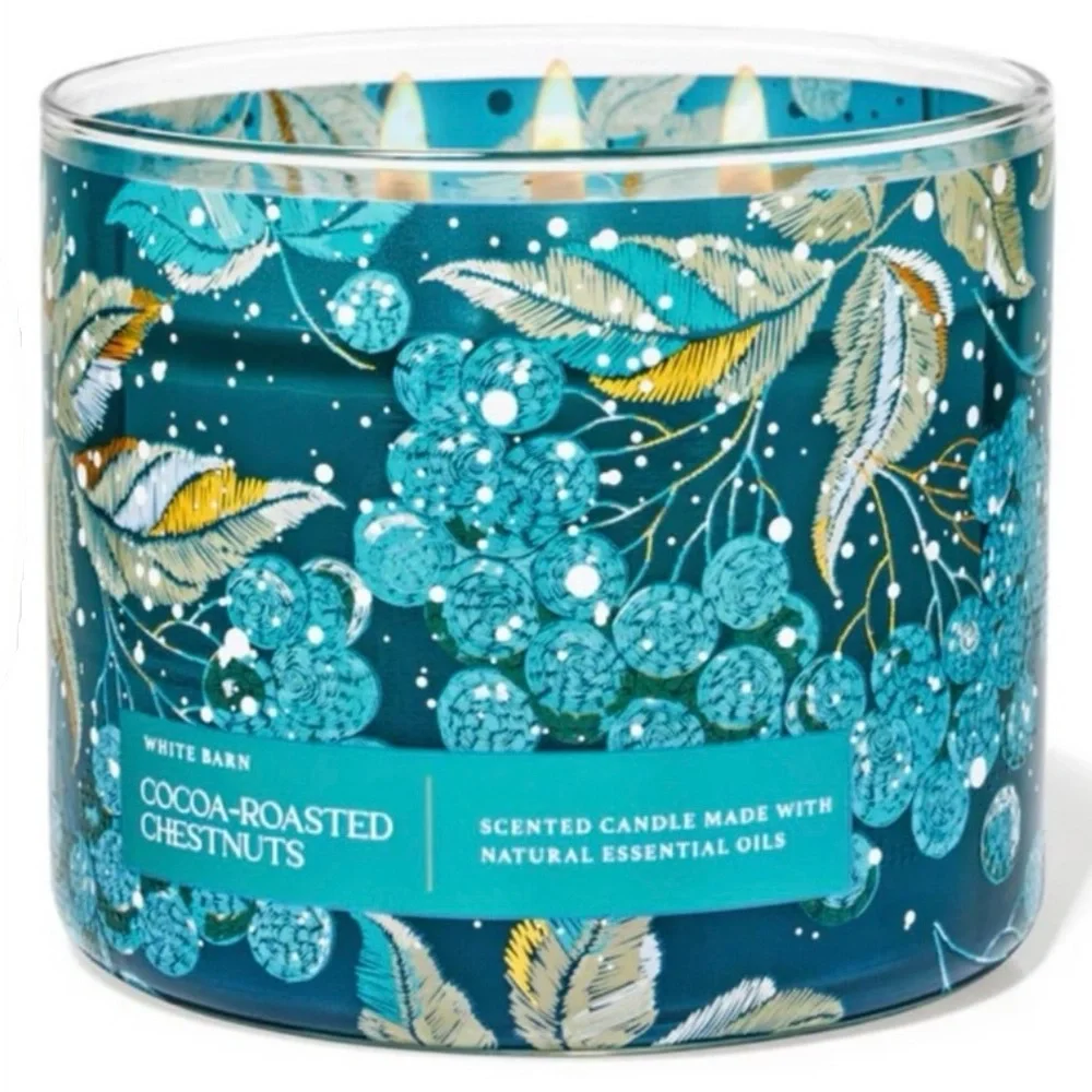 Bath & Body Works Cocoa-Roasted Chestnuts 3 Wick Candle